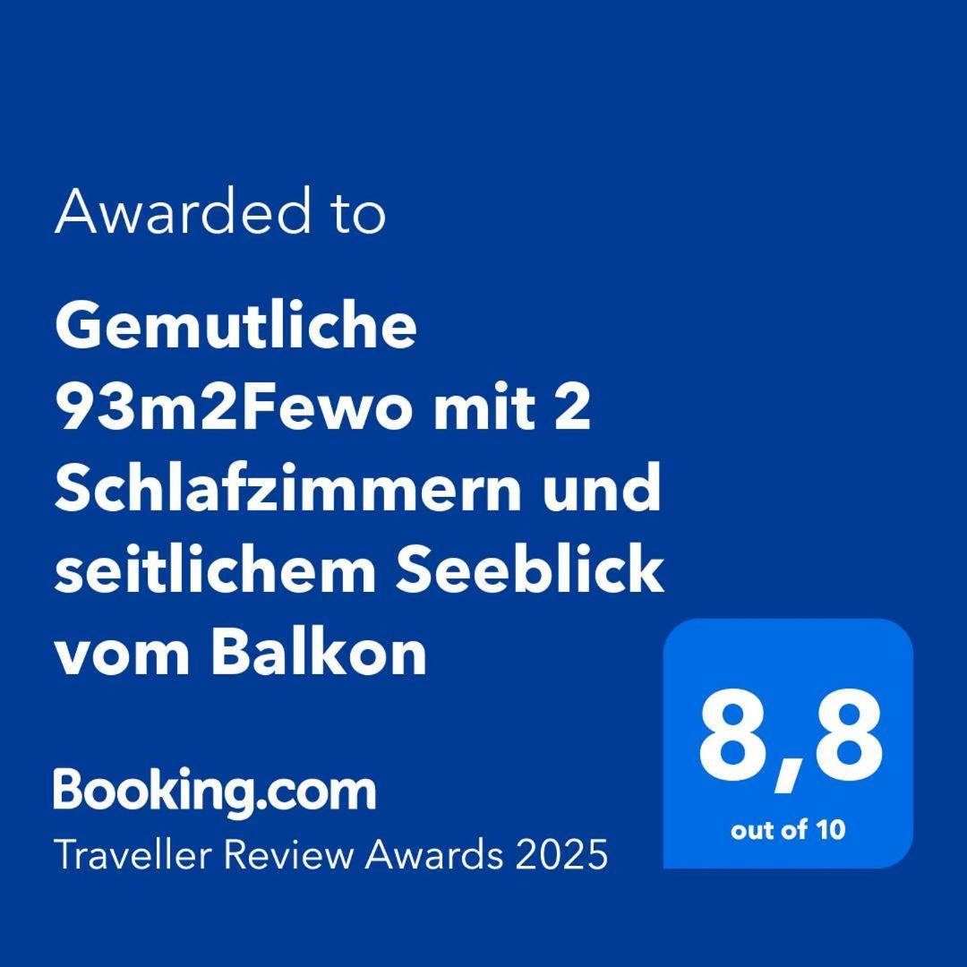 Gemutliche 93M2Fewo Mit 2 Schlafzimmern Und Seitlichem Seeblick Vom Balkon Scheid  외부 사진