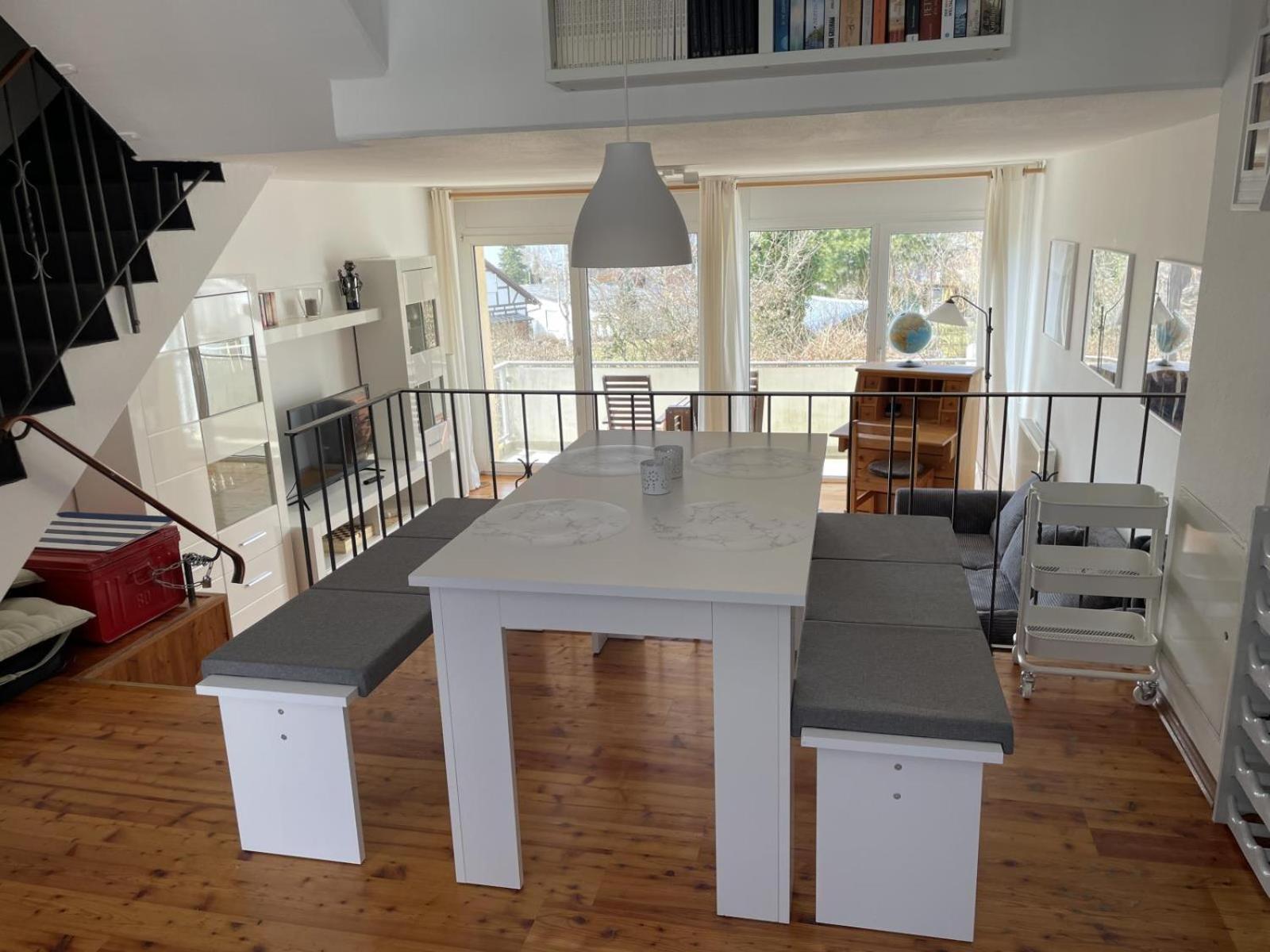 Gemutliche 93M2Fewo Mit 2 Schlafzimmern Und Seitlichem Seeblick Vom Balkon Scheid  외부 사진